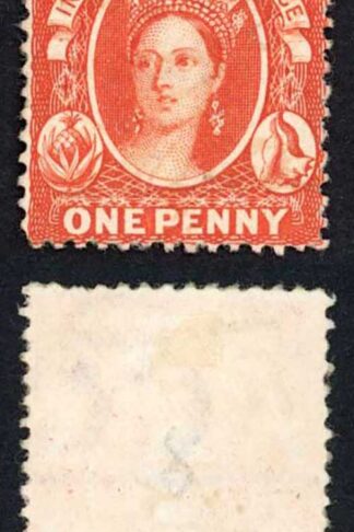 Bahamas SG33 1d Scarlet Vermilion Perf 14 wmk Crown CC Mint (no gum)