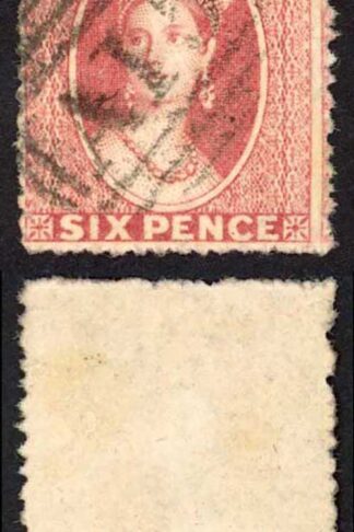 Grenada SG6 6d Rose Rough Perf 14 to 16 Wmk Small Star
