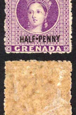 Grenada SG21 1881 1/2d Deep Purple Mint (part gum)