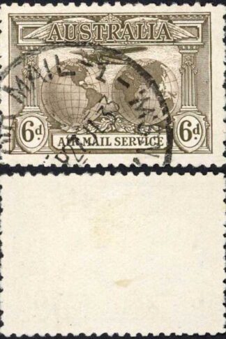 Australia SG139 1931 6d Sepia Air Stamp