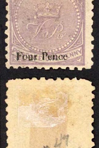 Fiji SG42 4d (type a) on 2d pale mauve Mint (no gum) Perf 10