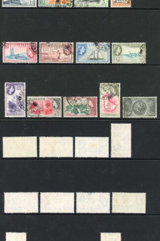 Barbados SG289/301 Set of 13 fine used