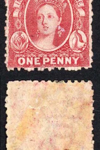 Bahamas SG21x 1d carmine-lake Perf 12.5 Wmk Crown CC Reversed M/Mint
