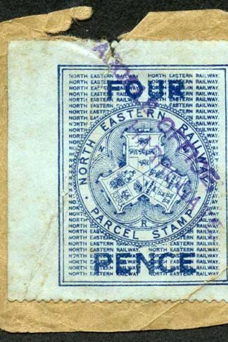 North Eastern  Railway Parcel stamp (a few creases) Scarce
