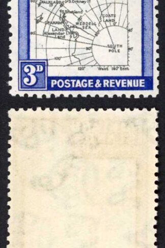 Falkland Deps SG G4b 3d Thick Map Variety MISSING I IN Shetland Is U/M