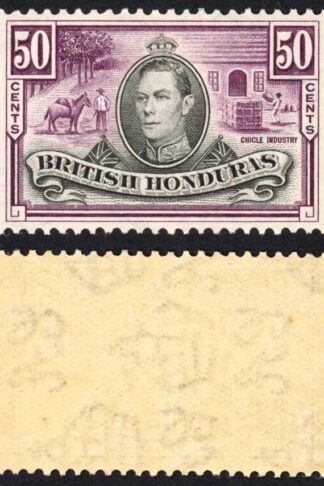 British Honduras SG158 1938 50c m/m cat 40 pounds