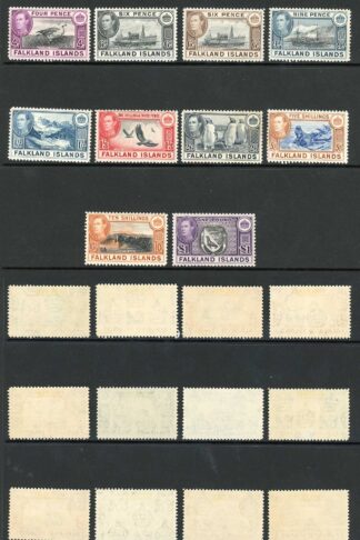 Falkland Is SG146/63 KGVI Set of 18 Fine M/Mint