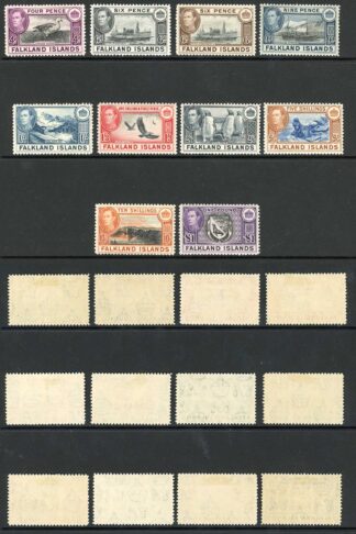 Falkland Is SG146/63 KGVI Set of 18 Fine M/Mint