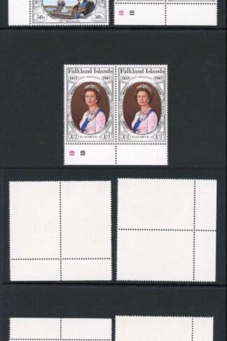 Falkland Is SG439-49 150th British Administration Cylinder Pairs U/M