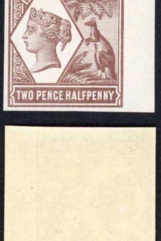 South Australia 1894 2 1/2d Colour Trial in Brown no wmk Paper Fresh U/M
