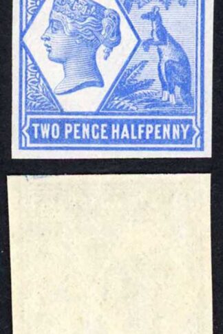 South Australia 1894 2 1/2d Colour Trial in Ultramarine no wmk Paper Fresh U/M