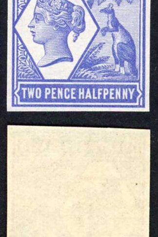 South Australia 1894 2 1/2d Colour Trial in Cobalt Blue no wmk Paper Fresh U/M