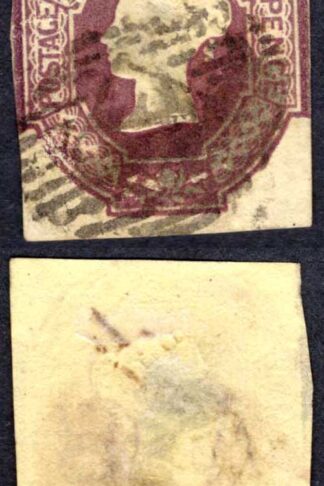SG64wk 6d Dull Lilac (wmk INVERTED and REVERSED) THIN Cat 1000 pounds