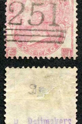 SG92 3d Plate 4 wmk Emblems printed raijmakers stratum Holland on the back