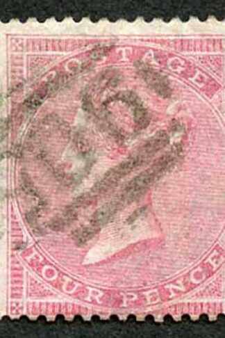 SG66 4d Rose-carmine wmk Large Garter Fine used Cat 150 Pounds