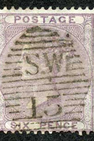SG68 6d Lilac Fine used Cat 120 Pounds