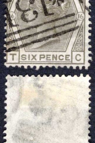 SG147 6d Grey Plate 16 Cat 90 pounds