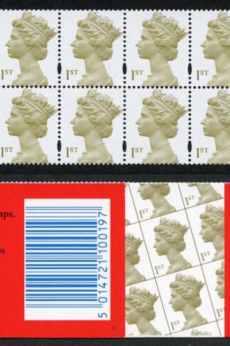 SG2124by New Millennium booklet of ten x 1st class perf 14 PHOSPHOR OMITTED