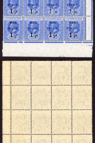 Cayman Is SG54 1.5d on 2.5d Type 15 9/4 and 9/5 Missing Fraction BAR U/M