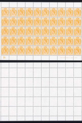 Cayman Is 1974 Revenue 4 Dollar SHEET of 50 U/M Each PAIR Embossed WSP/SPECIMEN