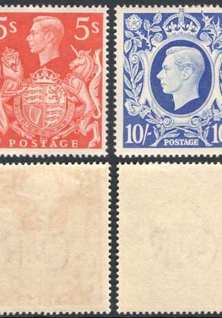 SG476/78c 1939-48 KGVI High Values Set of 6 M/M