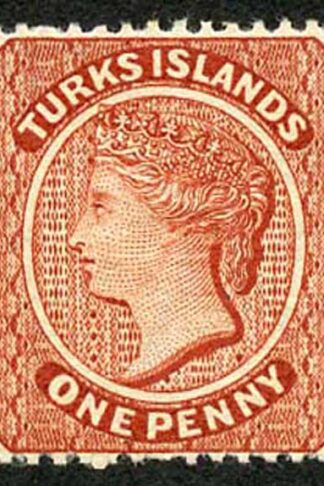 Turks Is SG49 881 1d brown-red wmk CC sideways Fresh and Fine Mint