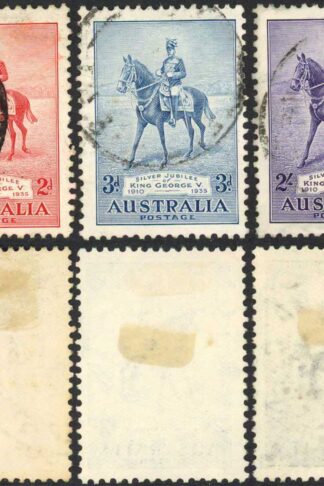 Australia SG156/58 1935 Silver Jubilee Set Used