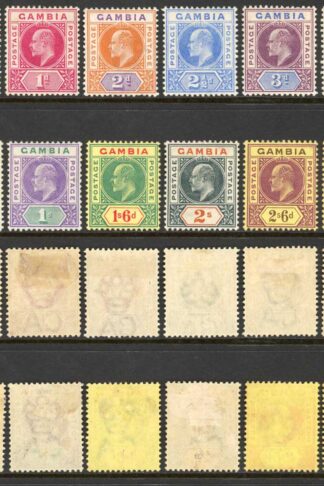Gambia SG45/56 1902-05 KEVII Wmk Crown CA Set of 12 M/M