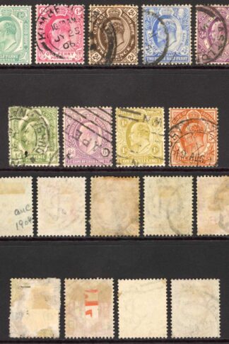 COGH SG70/78 1902-04 KEVII Set of 9 Used