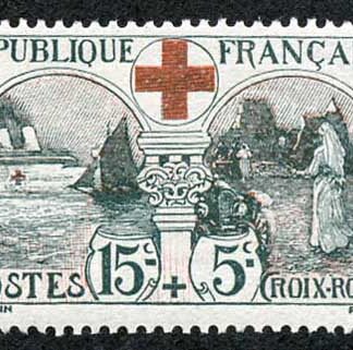 France SG378 1918 Red Cross Fresh M/M