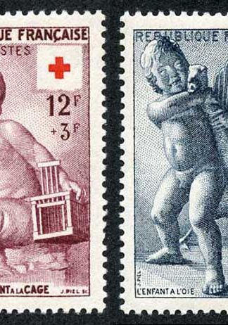 France SG1274/5 1955 Red Cross Fund set Fresh M/M