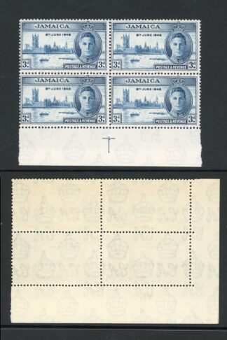 Jamaica SG141/2 Blocks of 4 U/M Perf 14