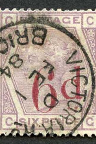SG162 6d on 6d lilac CDS used Cat 150 pounds
