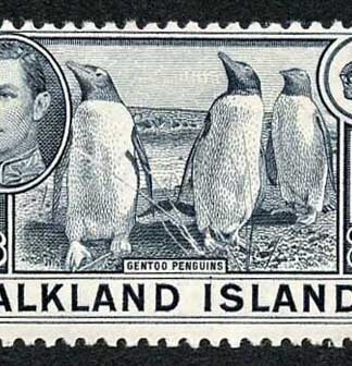 Falkland Is SG160 1938 2/6 Slate M/M Cat 60 pounds