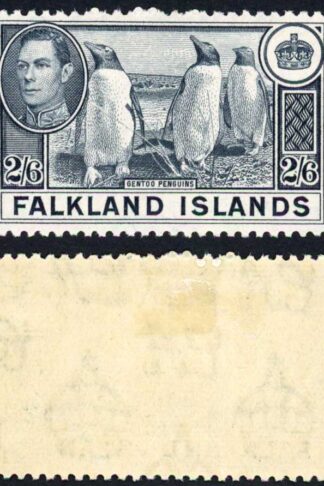 Falkland Is SG160 1938 2/6 Slate M/M Cat 60 pounds