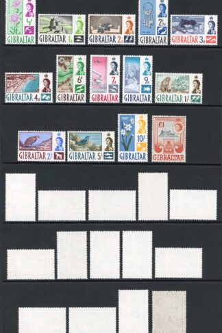 Gibraltar SG160/73 1960 Set of 14 U/M