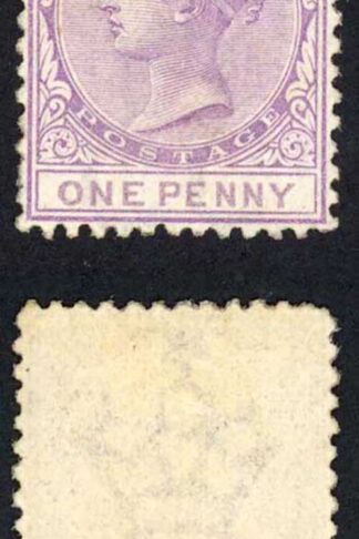 Lagos SG1 1d lilac-mauve Wmk Crown CC Perf 12.5 Re-gummed