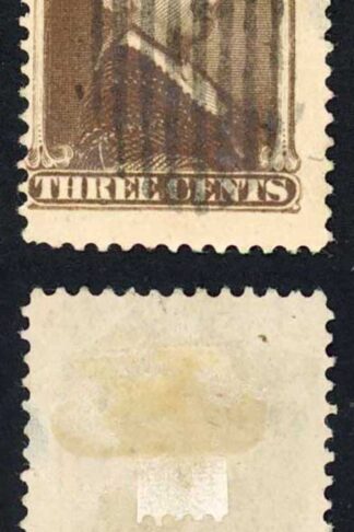Newfoundland SG65a Reissue 3d Chocolate Brown used Cat 95 pounds