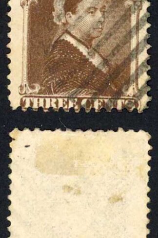 Newfoundland SG65a Reissue 3d Chocolate Brown used Cat 95 pounds