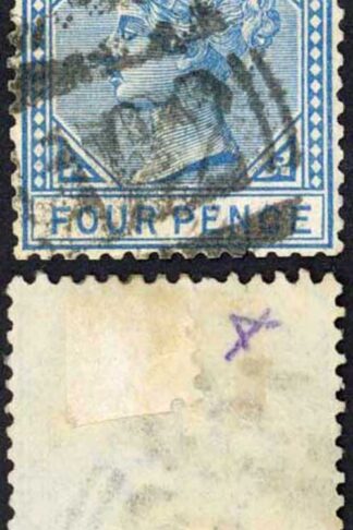 Antigua SG23 4d Blue wmk Crown CA Perf 14 Cat 13 pounds