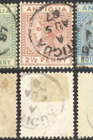 Antigua SG21/3 Set of 3 Wmk Crown CA Perf 14 Cat 88 pounds