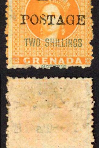 Grenada SG41 4d on 2/- Orange M/Mint Cat 50 pounds