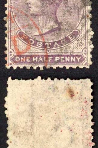 Ceylon SG48 1/2d Dull Mauve Wmk Crown CC Used