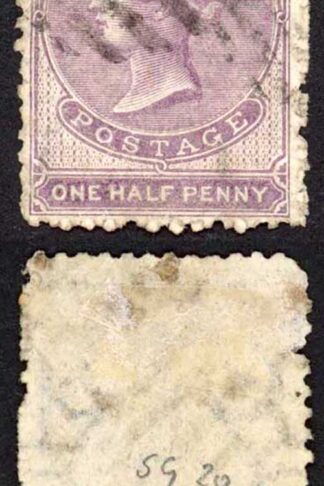 Ceylon SG48 1/2d Dull Mauve Wmk Crown CC Used