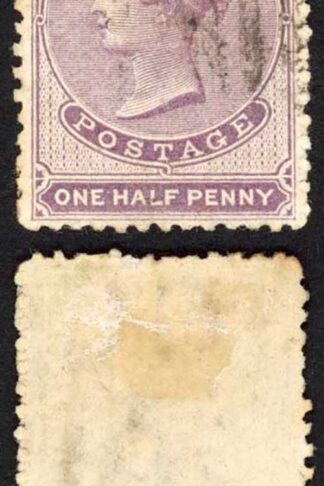 Ceylon SG48 1/2d Dull Mauve Wmk Crown CC Used