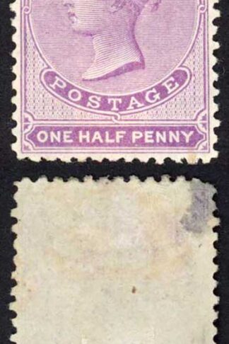 Ceylon SG48c 1/2d Mauve Wmk Crown CC M/M
