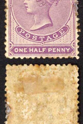 Ceylon SG48c 1/2d Mauve Wmk Crown CC M/M