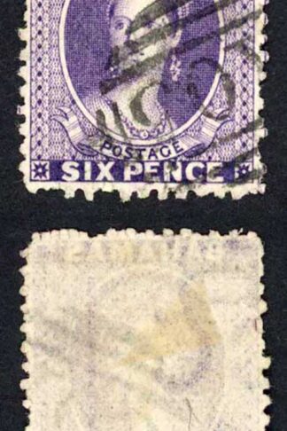Bahamas SG30 6d Lilac Wmk Crown CC Used
