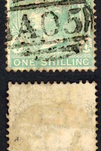 Bahamas SG44 1/- Green Perf 14 Wmk Crown CA Used