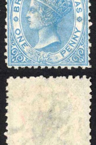 British Honduras SG5 1d Pale Blue M/M Cat 95 pounds